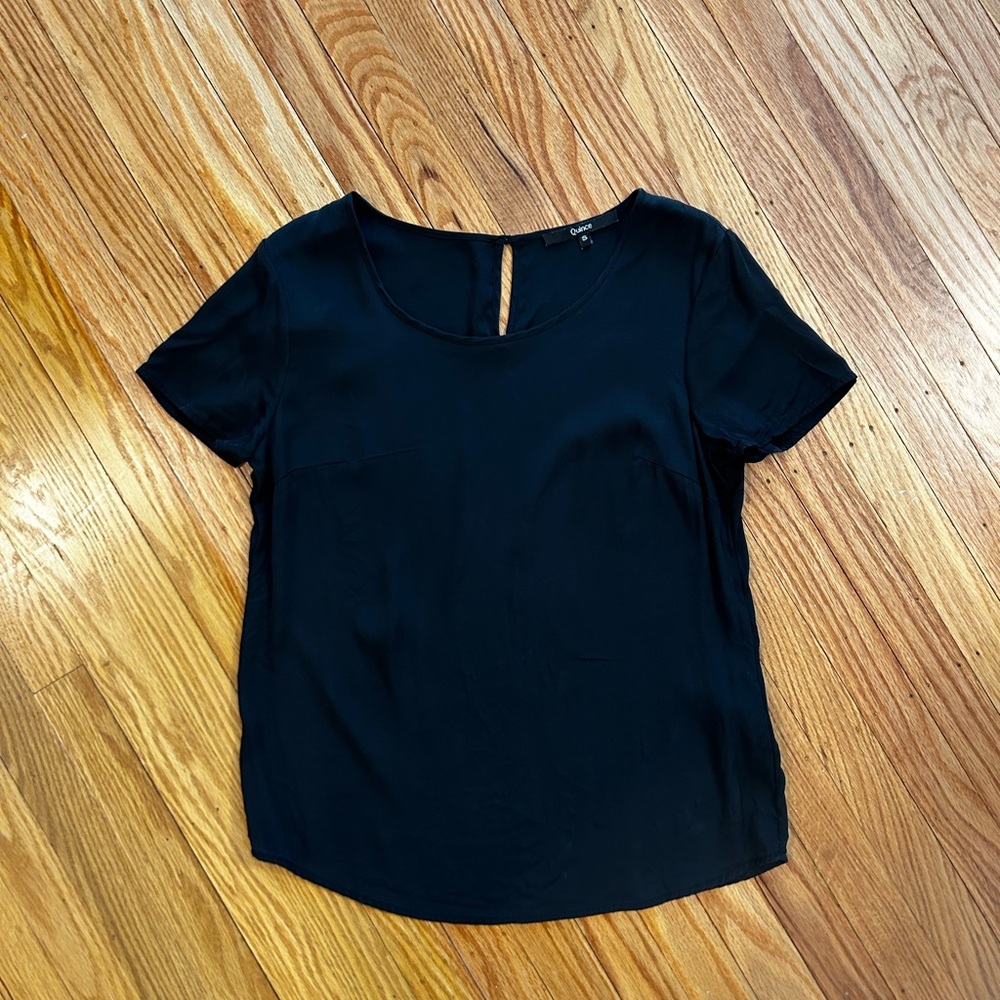 Quince | Washable silk T-shirt top size small
